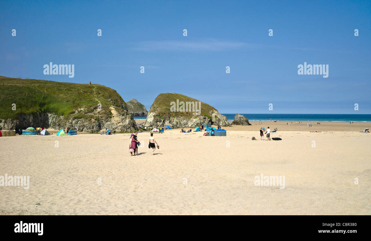 Holywell Bay, Cornwall, UK Stock Photo Alamy