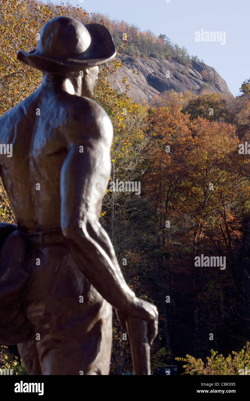 John Rock Pisgah National Forest near Brevard, North Carolina USA