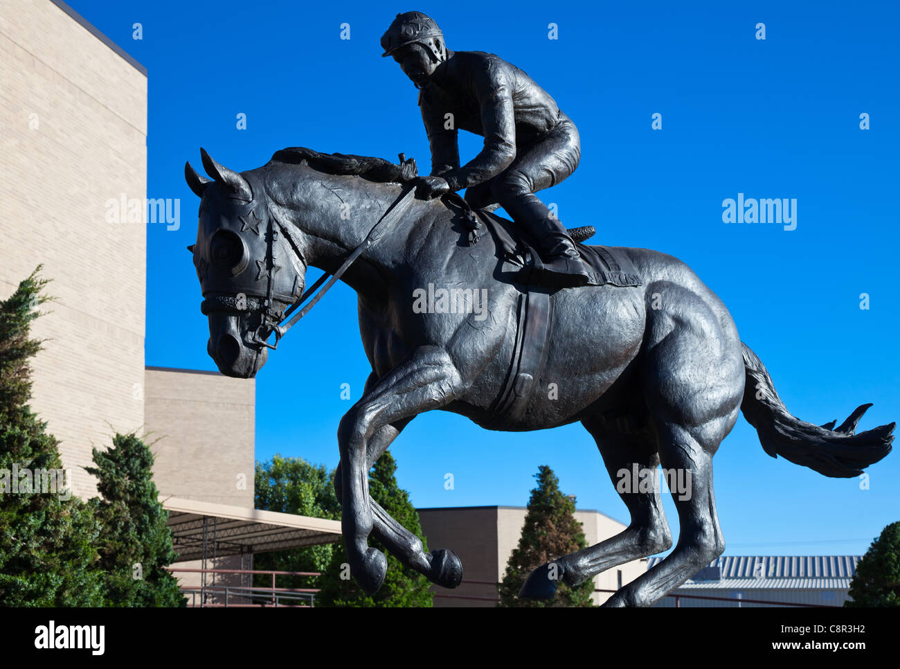 U.S.A. Texas, Route 66, Amarillo, the horse monuments of the American