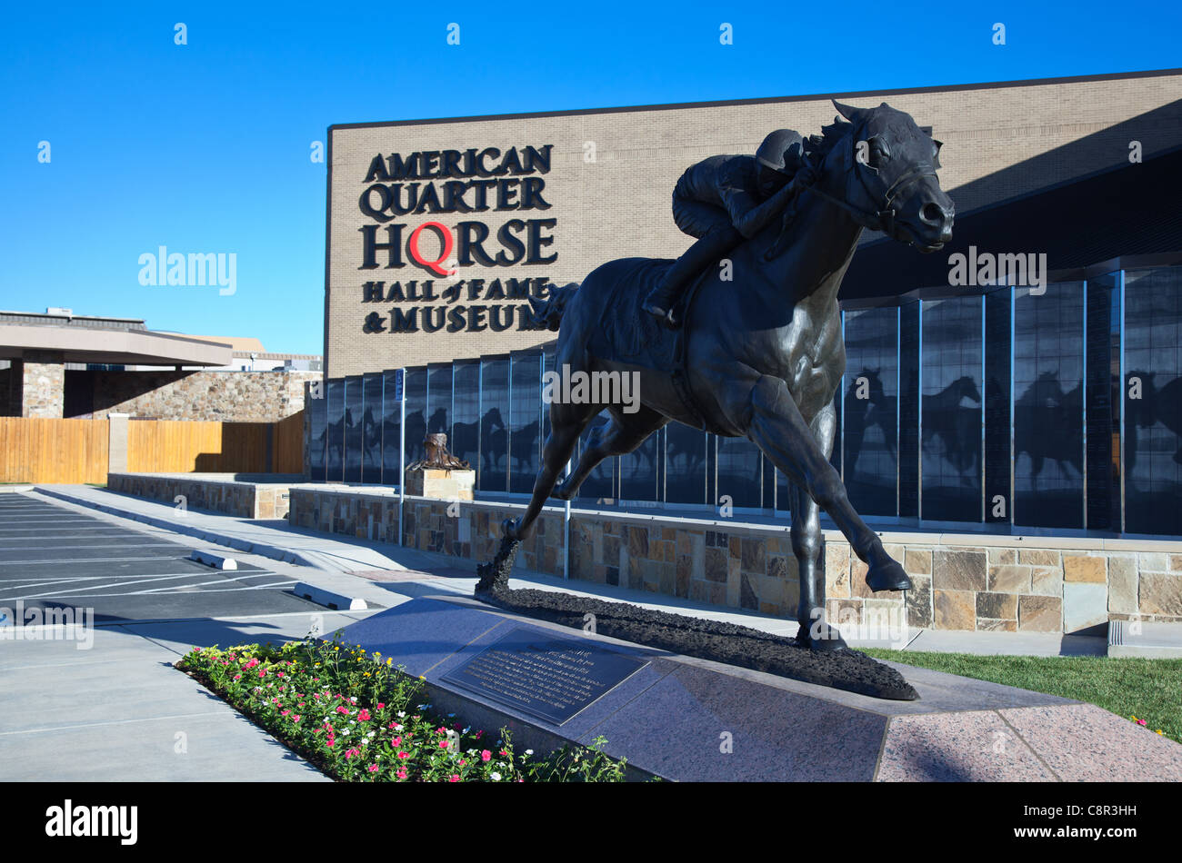 U.S.A. Texas, Route 66, Amarillo, the horse monuments of the American Quarter Horse Association