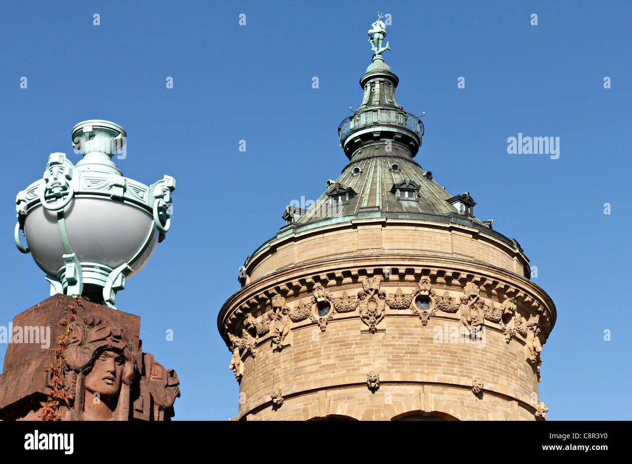 Mannheim Water Tower, Baden Wuerttemberg Germany Stock Photo - Alamy