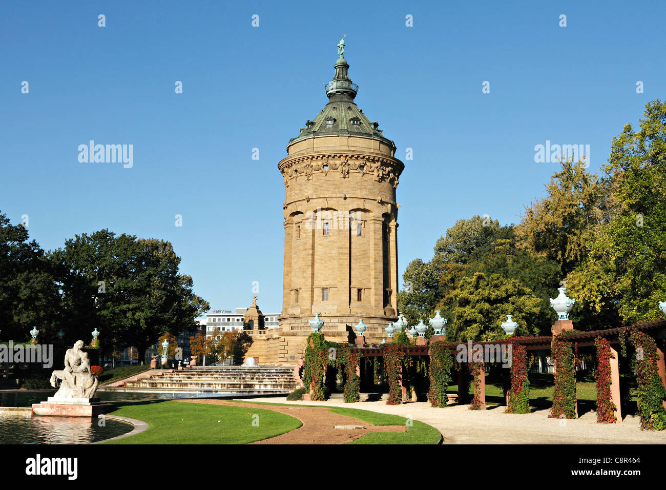 Mannheim Water Tower, Baden Wuerttemberg Germany Stock Photo - Alamy