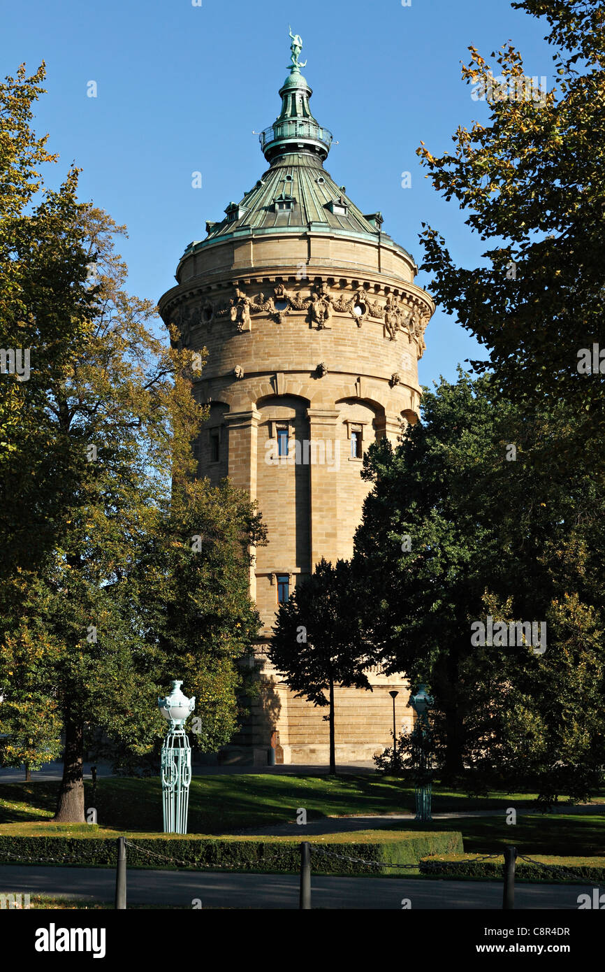 Mannheim Water Tower, Baden Wurttemberg Germany Stock Photo - Alamy