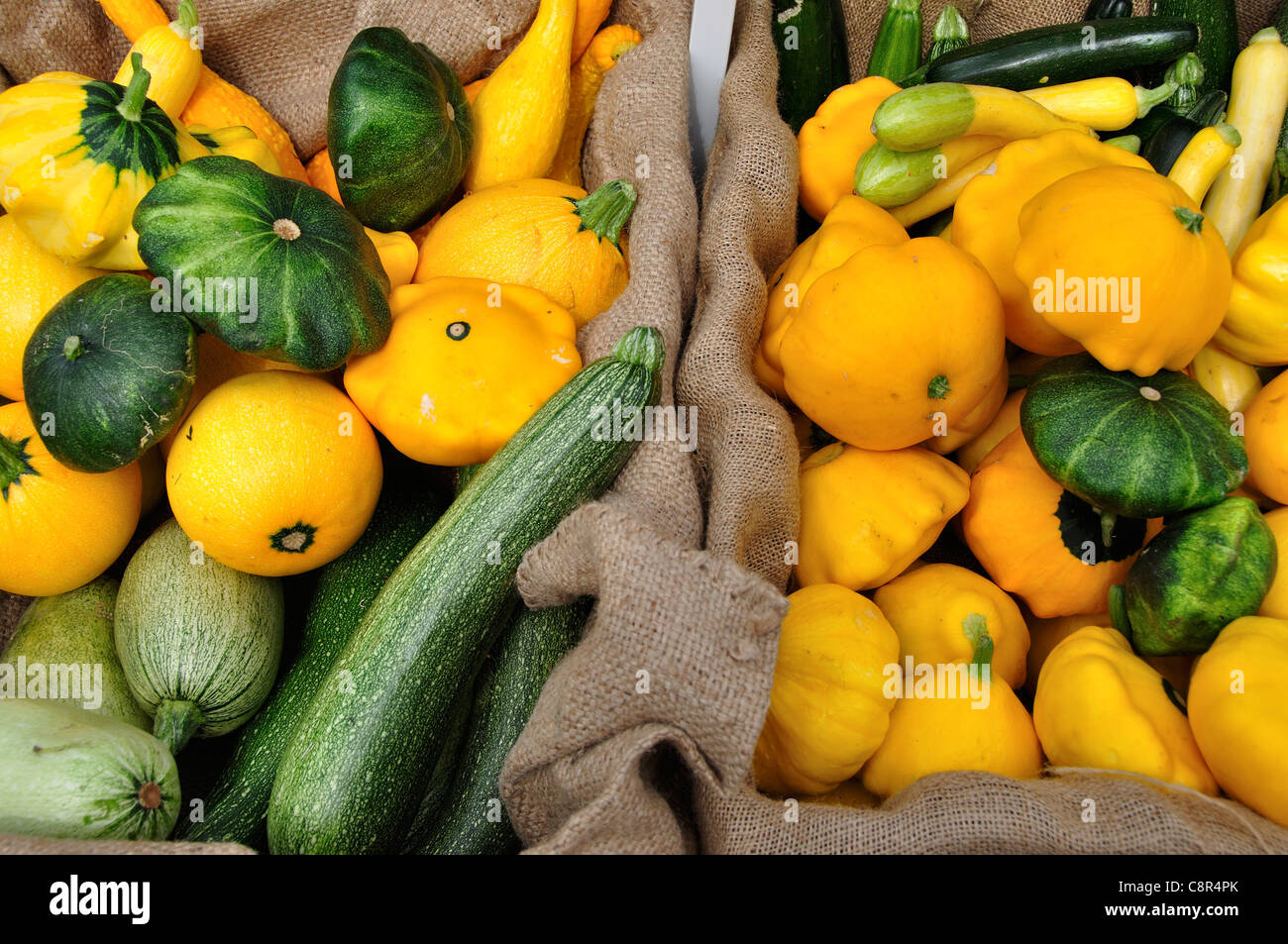 A variety of squash on sale at the Saturday Farmers' Market in Downtown