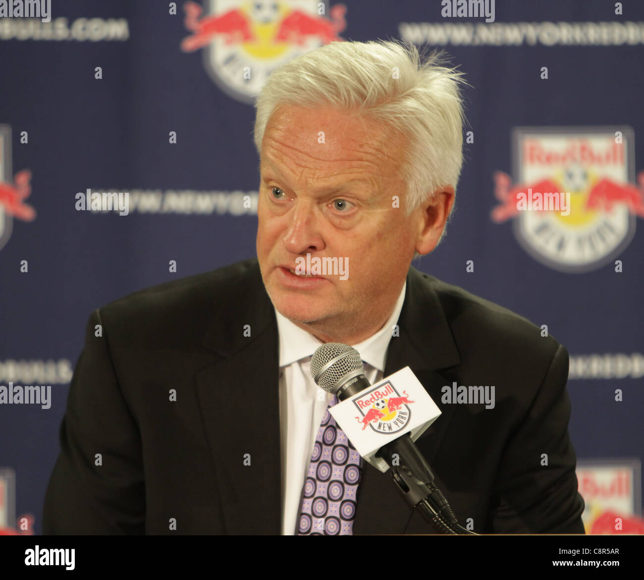 Hans Backe, New York Red Bulls head coach. Stock Photo