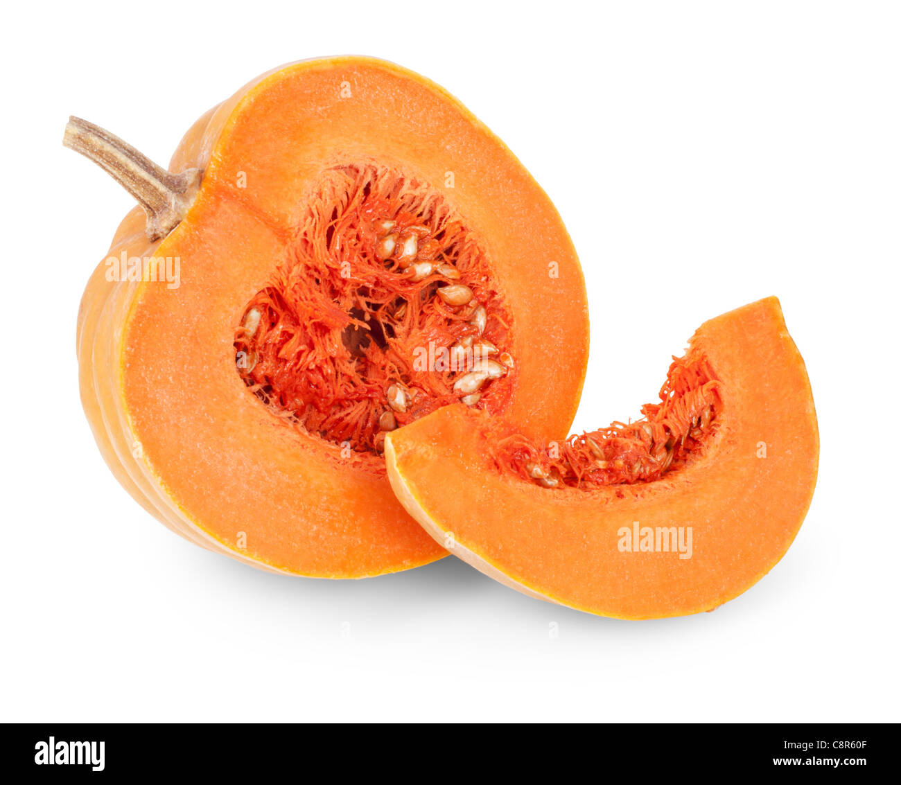 Pumpkin isolated on white background Stock Photo - Alamy