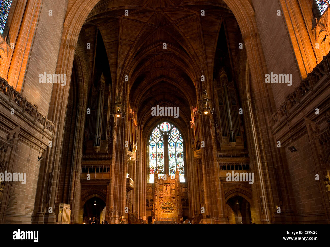 Inside the Liverpool Anglican Cathedral Stock Photo - Alamy