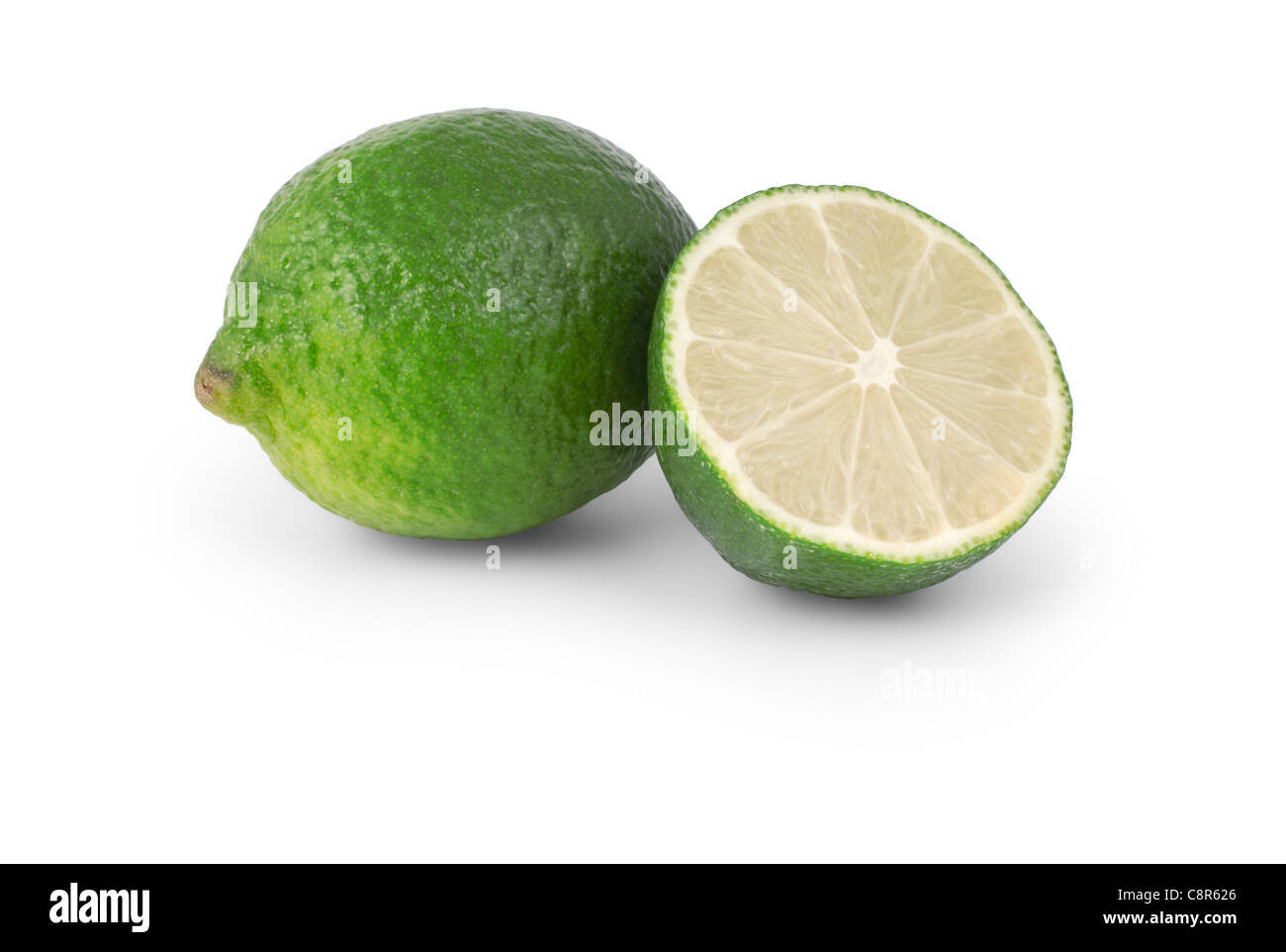 Lime isolated on white background Stock Photo