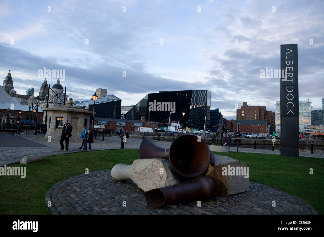 Liverpool UK Albert dock abstract art Stock Photo Alamy