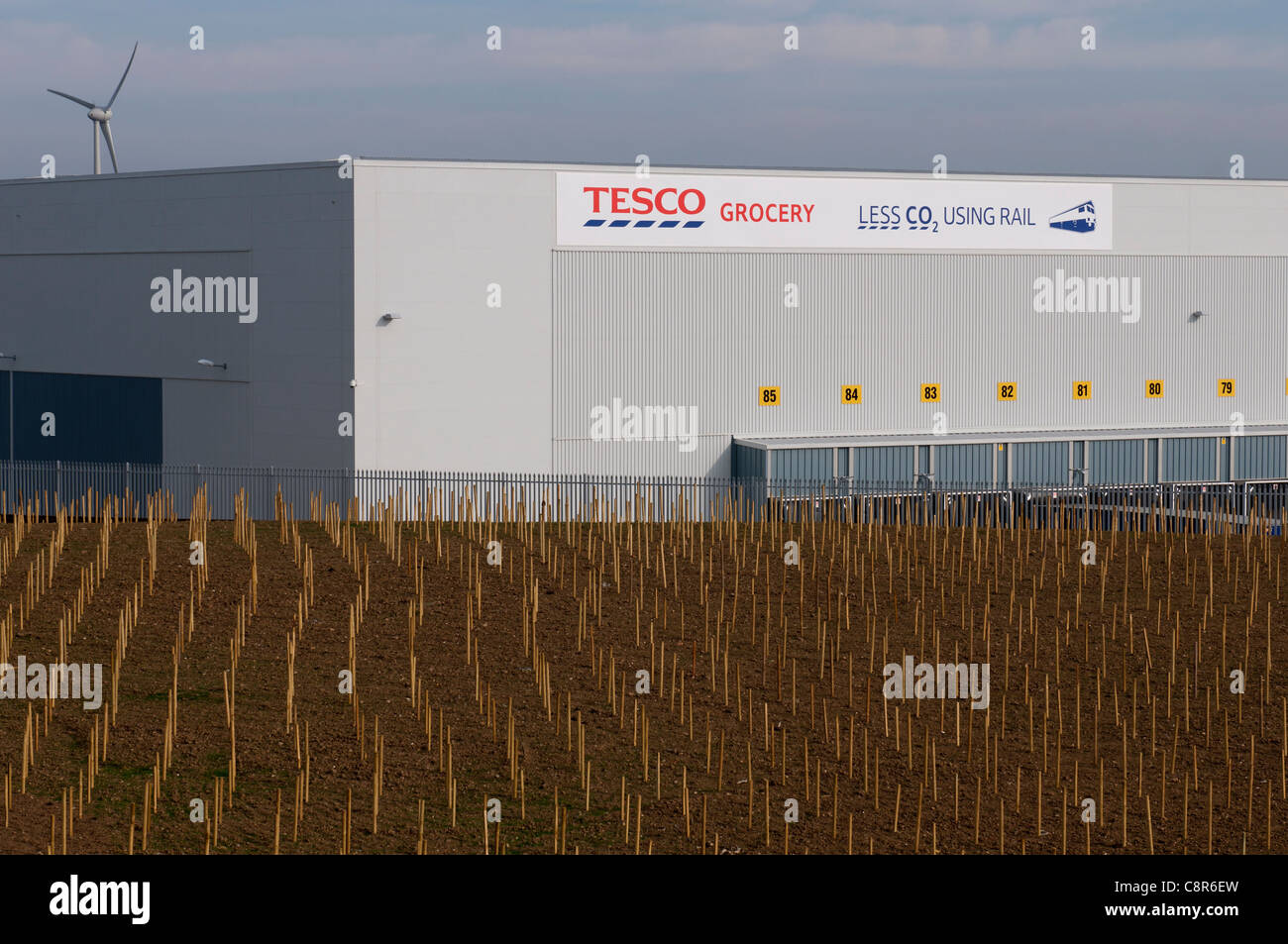 New Tesco warehouse development, DIRFT, Crick, Northamptonshire, UK