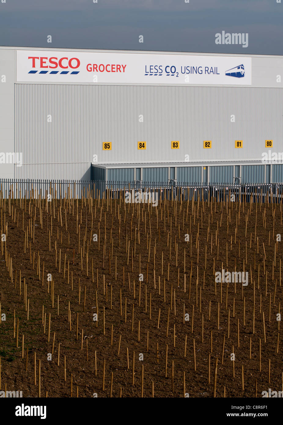 New Tesco warehouse development, DIRFT, Crick, Northamptonshire, UK