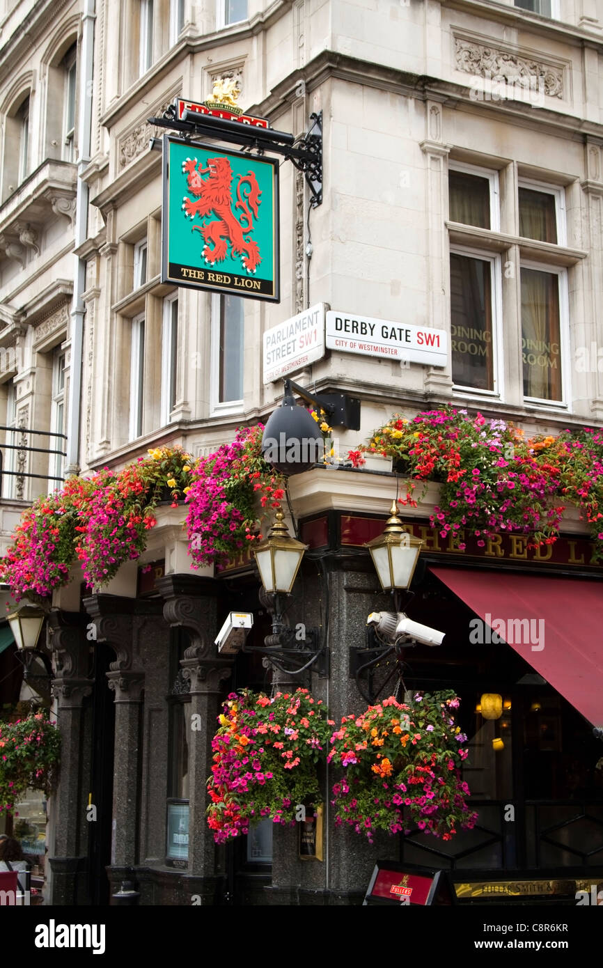 The Red Lion Pub in Whitehall, London Stock Photo Alamy