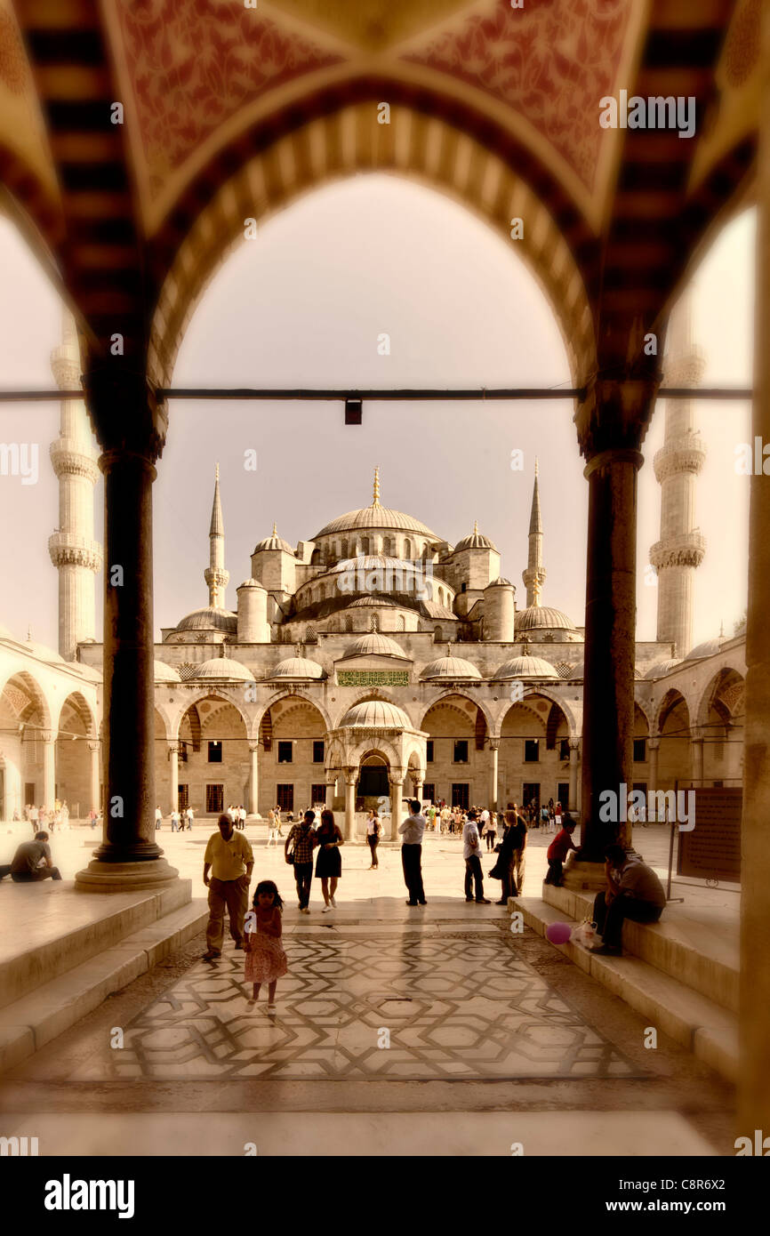 Blue Mosque, Istanbul, Turkey Moschee Stock Photo