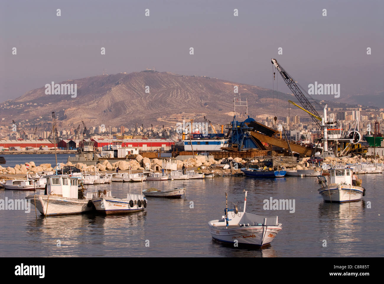 Port area (AlMina), Tripoli, northern Lebanon Stock Photo Alamy
