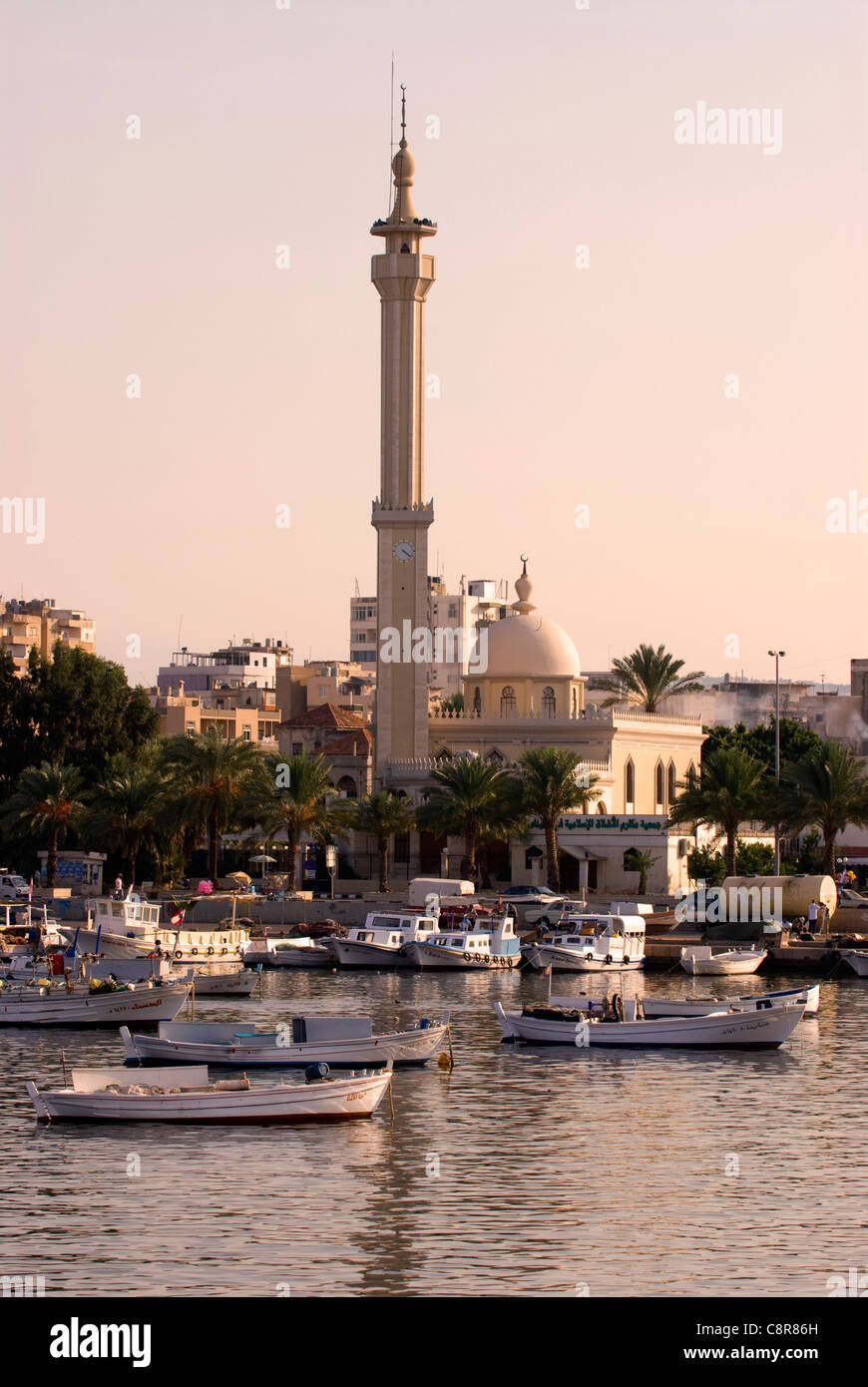 Port area (Al-Mina), Tripoli (Trablous), northern Lebanon. Stock Photo