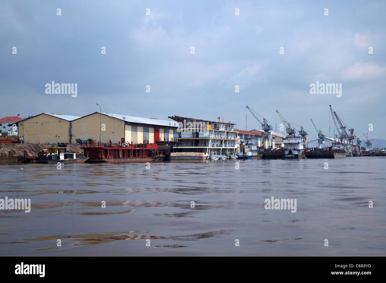 Yoro Port, Brazzaville, Republic of Congo, Africa Stock Photo