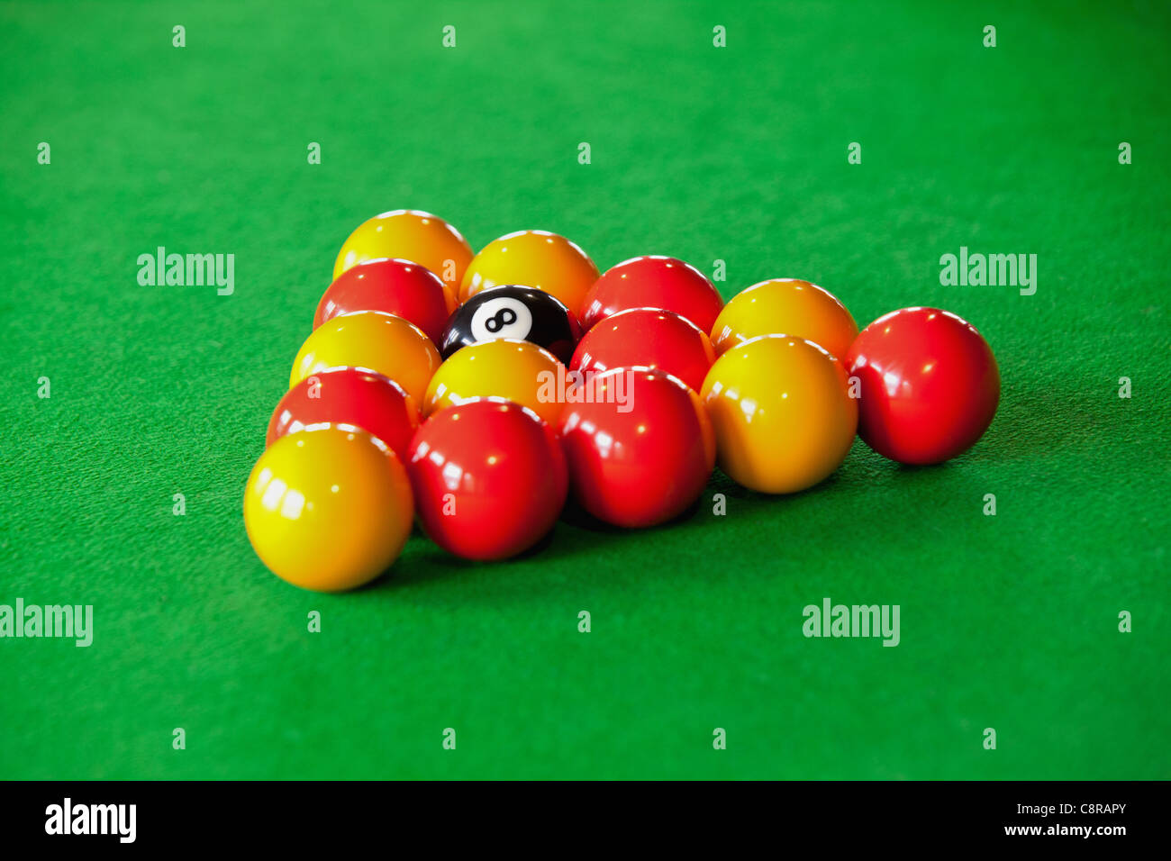 Close up of billiard balls Stock Photo Alamy