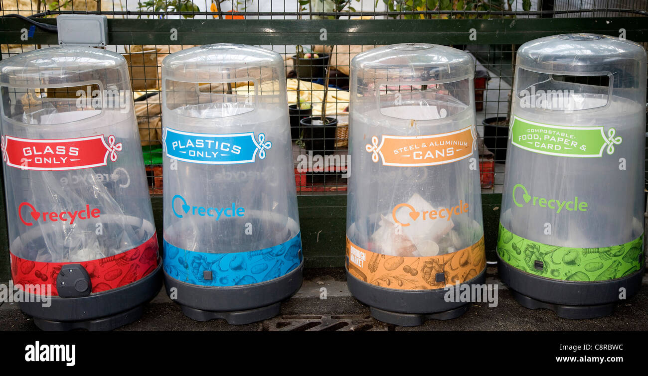 Public Recycling bins Stock Photo Alamy