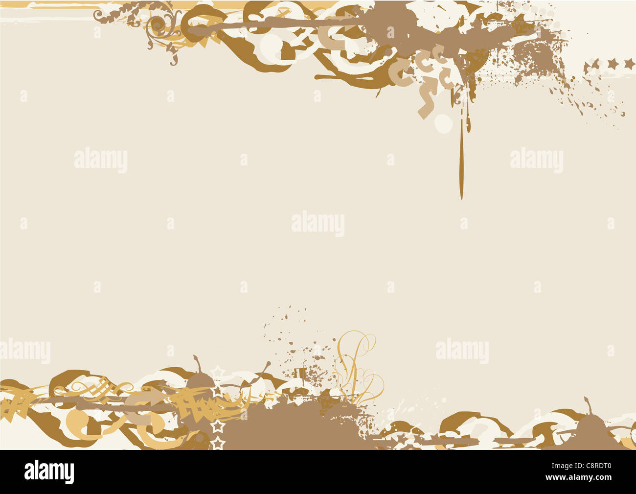 Grunge border. Grunged retro-funk urban background Stock Photo - Alamy
