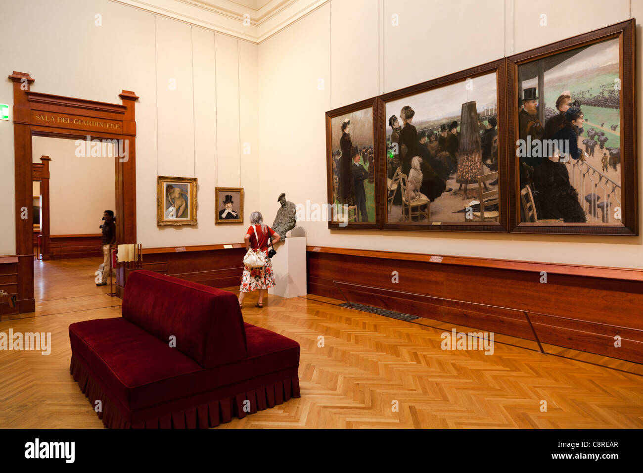 galleries in the museum of modern art in Rome Stock Photo