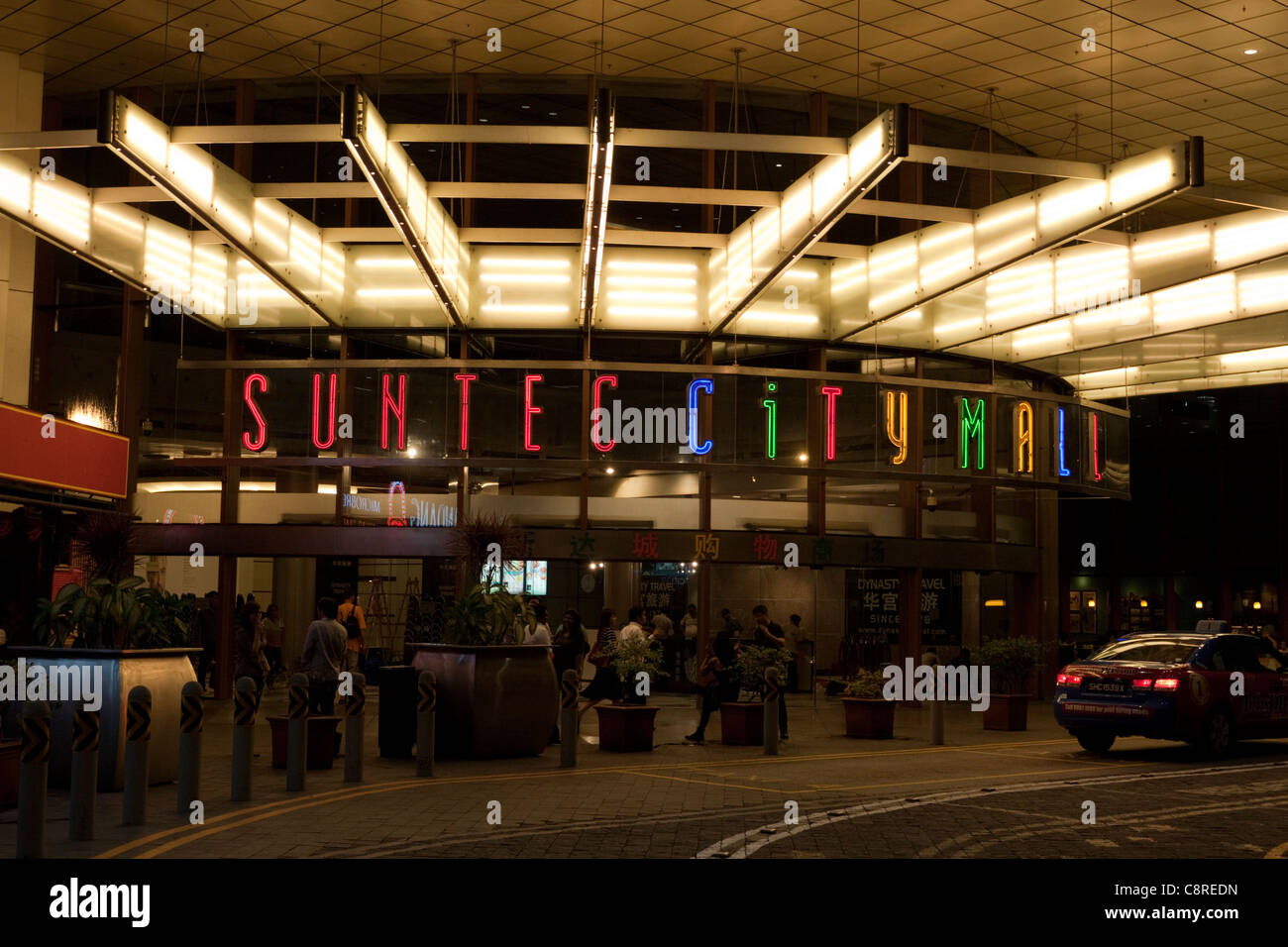 Entrance to Suntec City Mall, Singapore Stock Photo