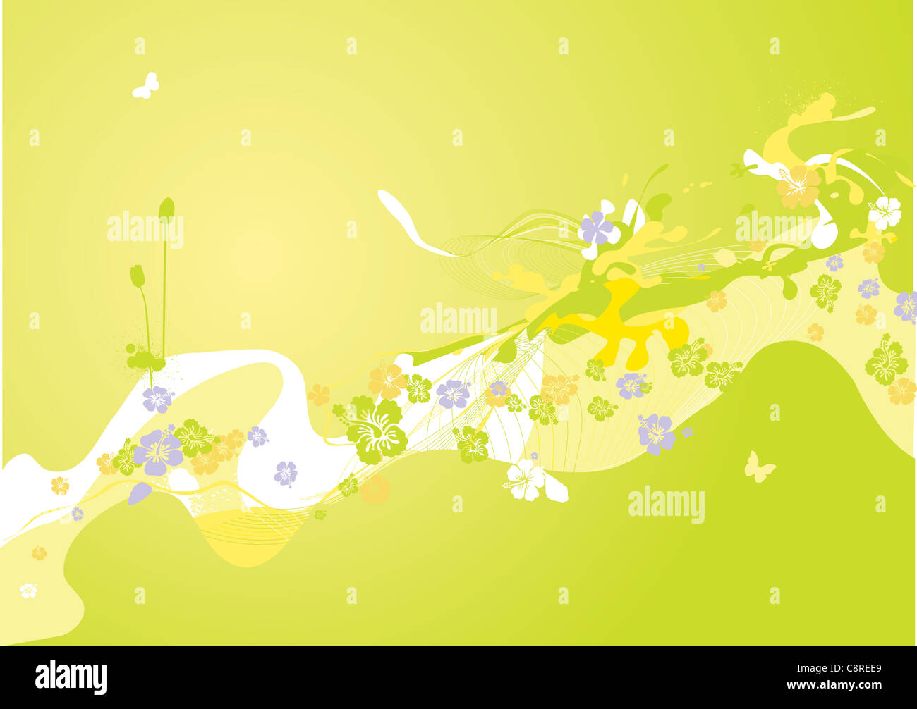 Vibrant swirl of flowers hi-res stock photography and images - Alamy