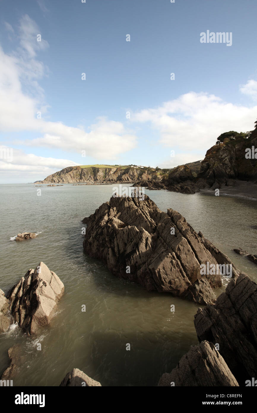 Sandy Cove, Lee near Ilfracombe, North Devon, England Stock Photo
