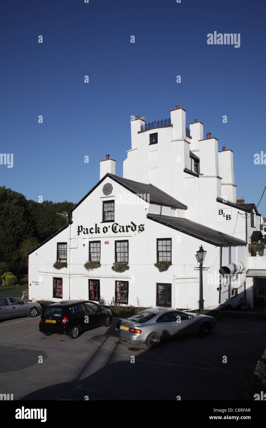 Pack o' Cards Inn, Combe Martin, Devon, England Stock Photo Alamy