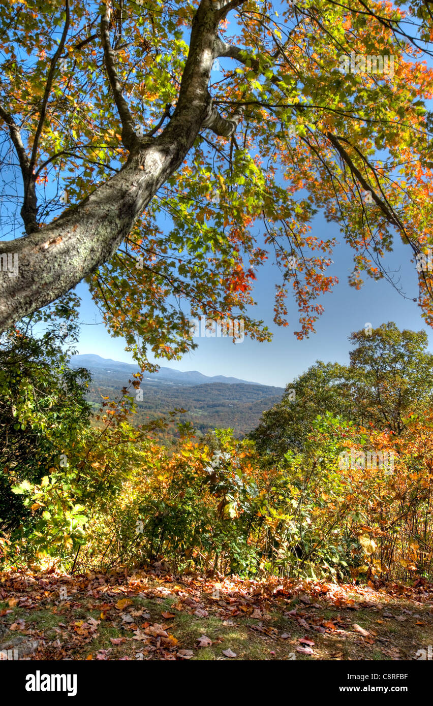 Fall in Blue Ridge Mountains Stock Photo