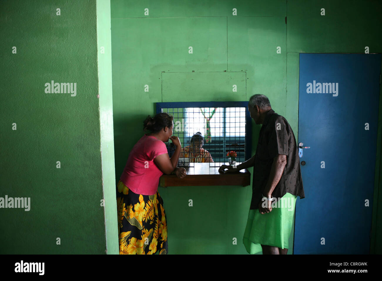Tuvalu, island in the pacific ocean Stock Photo