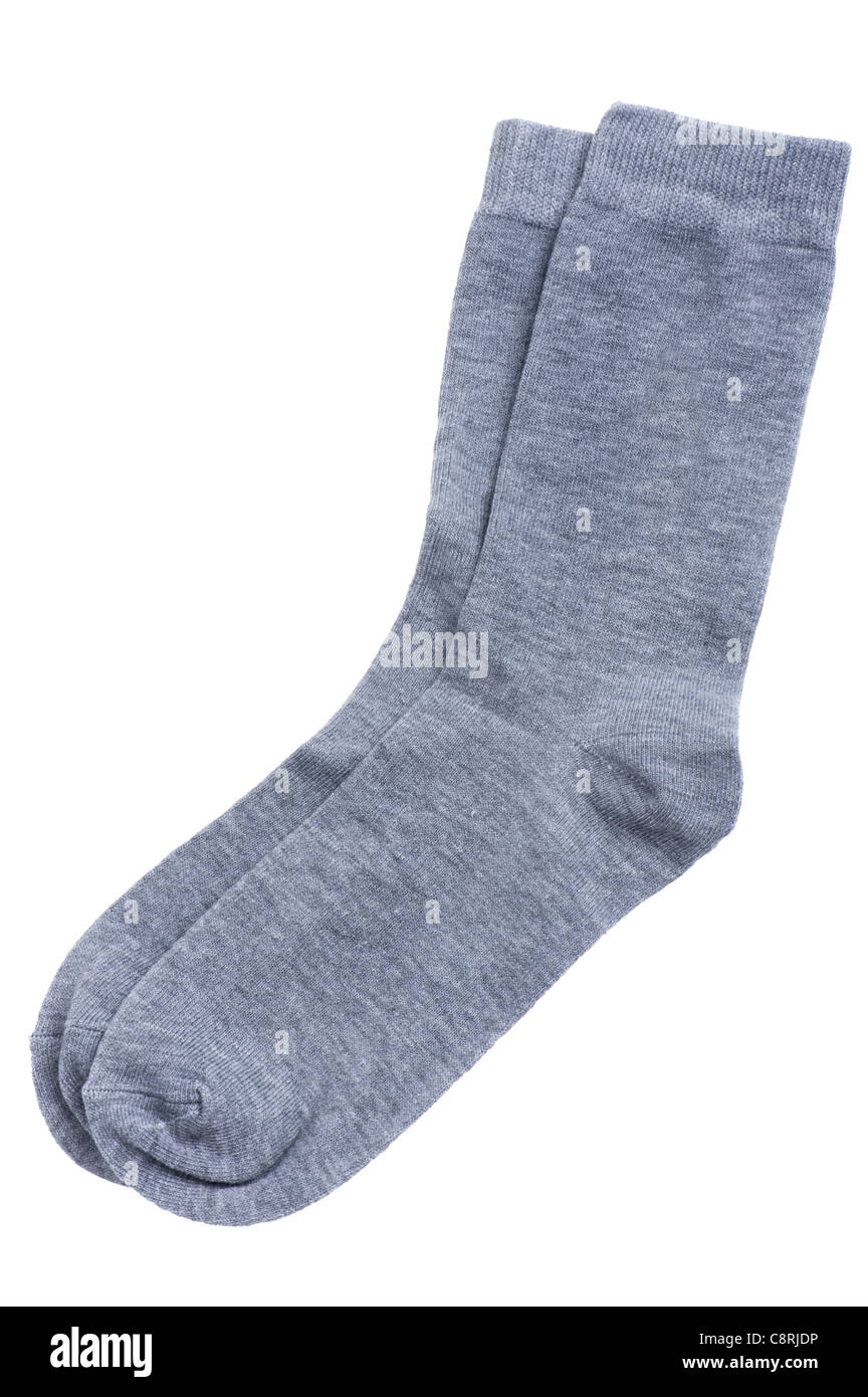 object on white socks close up Stock Photo Alamy