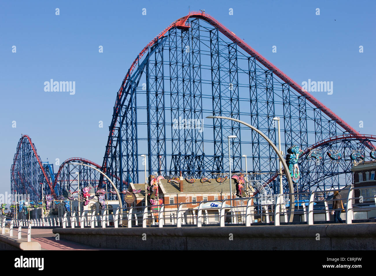 The Big One rollercoaster at Blackpool's Pleasure Beach, Blackpool, UK Stock Photo