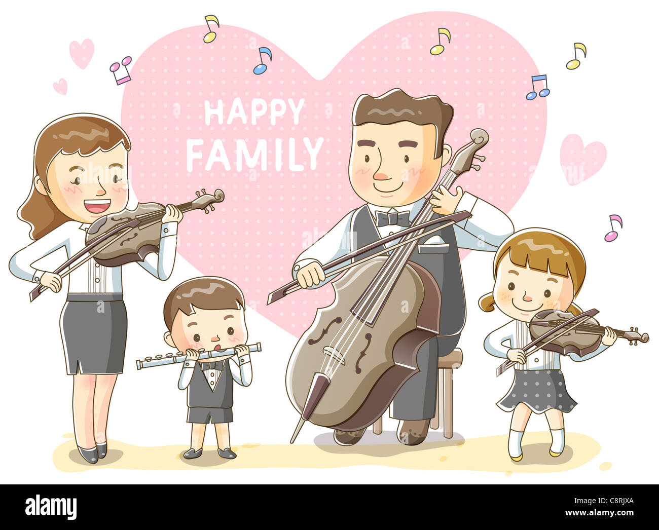 Мама папа я музыкальная семья. Музыкальная семья. Музыкальная семья иллюстрации. Музыкальная семья рисунок. Семья играет на музыкальных инструментах.