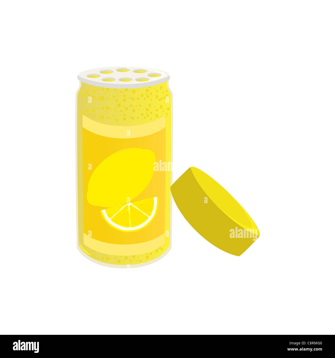 Bottle of lemon zest Stock Photo Alamy