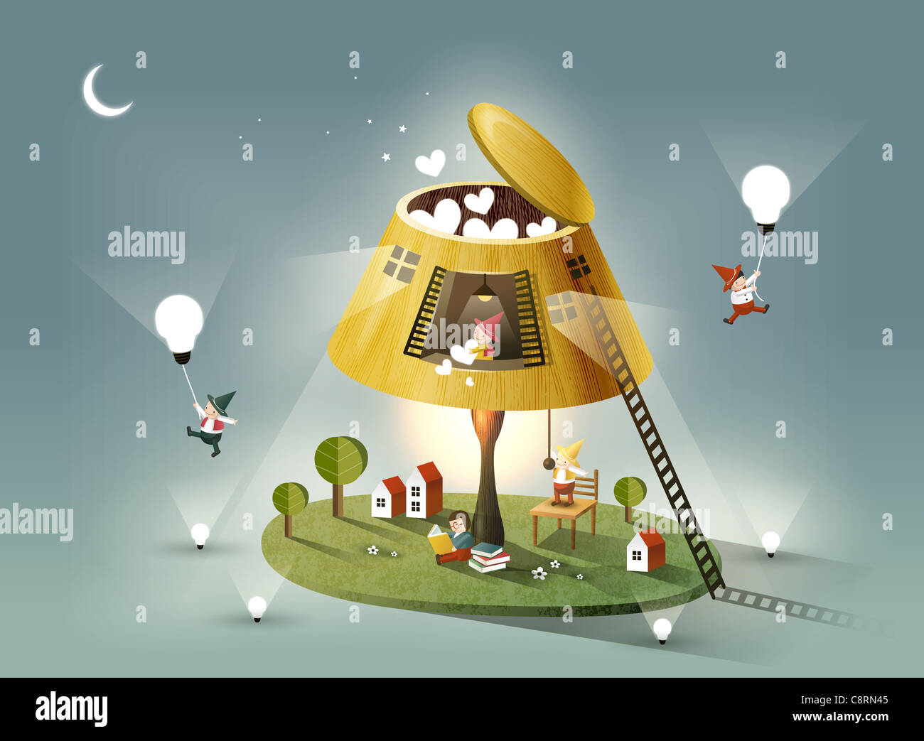 Lamp House Stock Photo Alamy