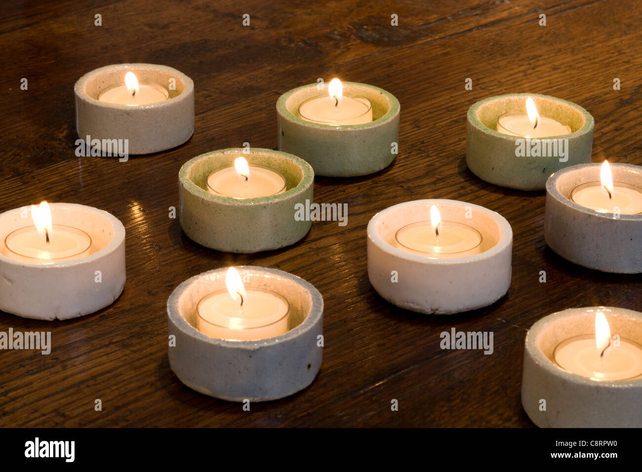 handmade candle holders Stock Photo Alamy