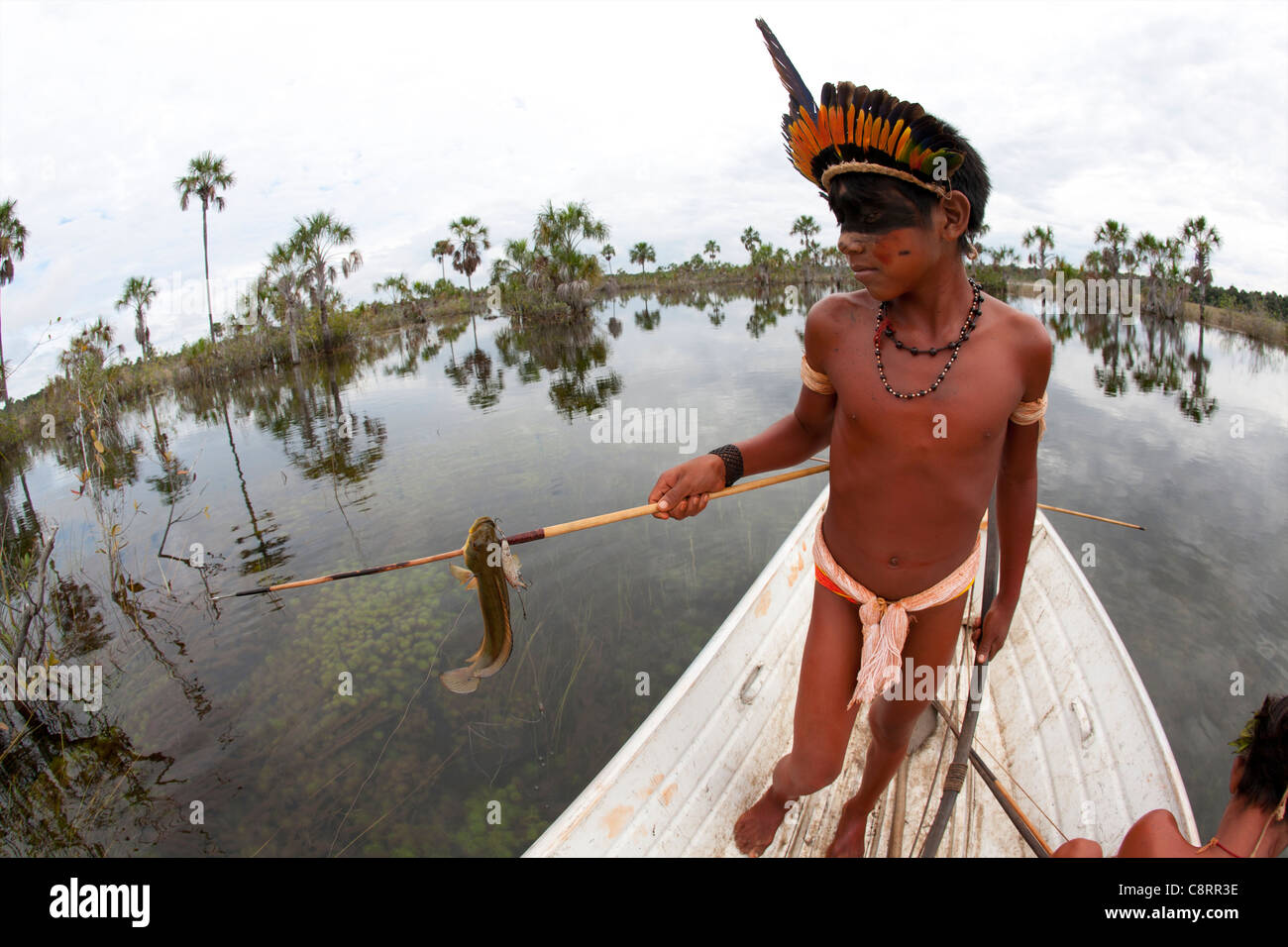 Xingu indians in the Amazone, Brazil Stock Photo - Alamy