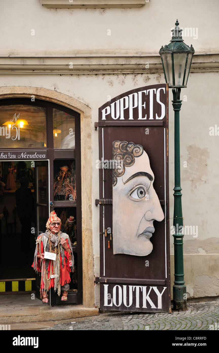 Prague, Czech Republic. Puppet shop on Nerudova Stock Photo Alamy