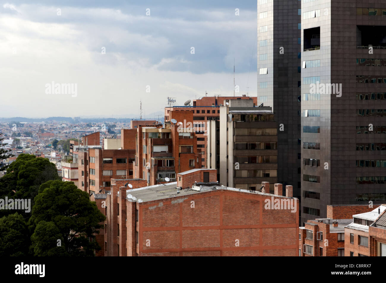 Impressions of Bogota, Colombia, from a rooftop perch Stock Photo
