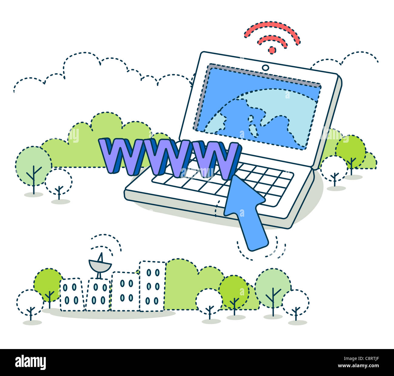 Concept of e learning stock photo alamy