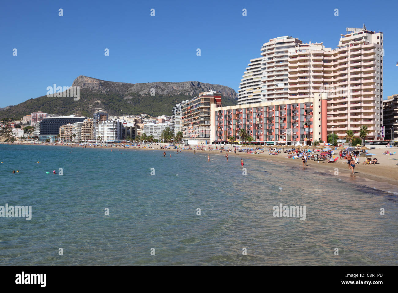 Mediterranean Resort Calpe, Spain Stock Photo