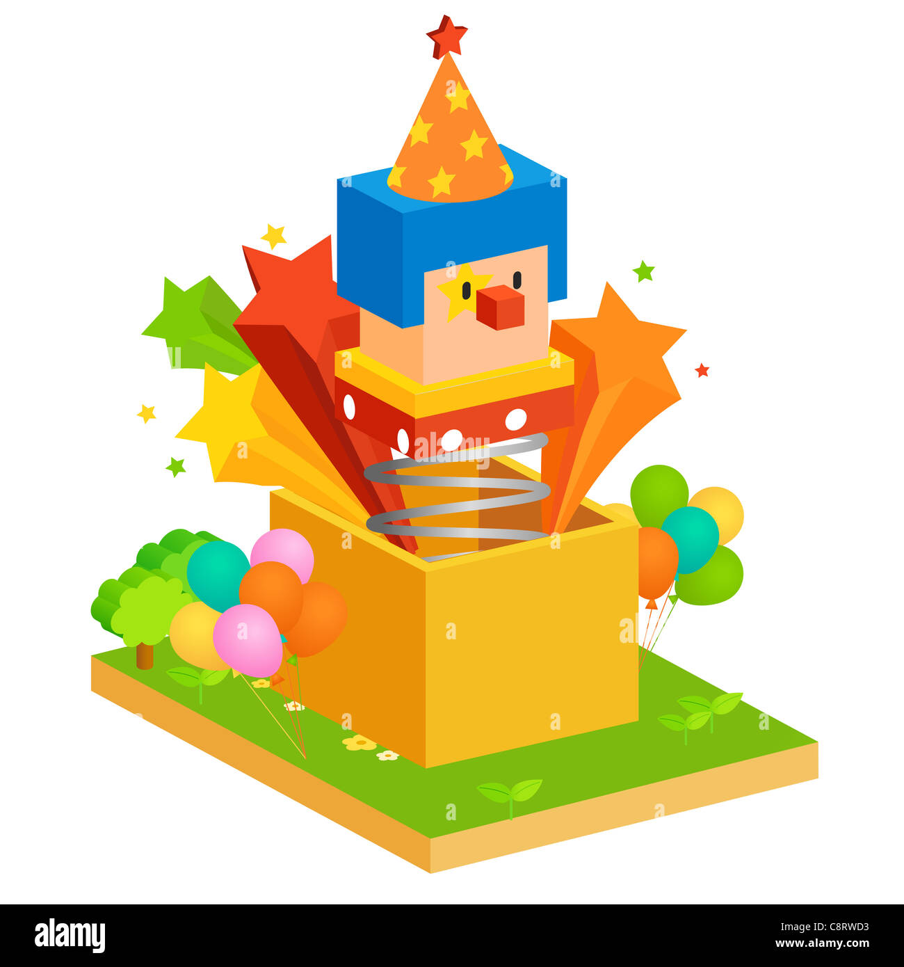 Jack in box icon image hi-res stock photography and images - Alamy