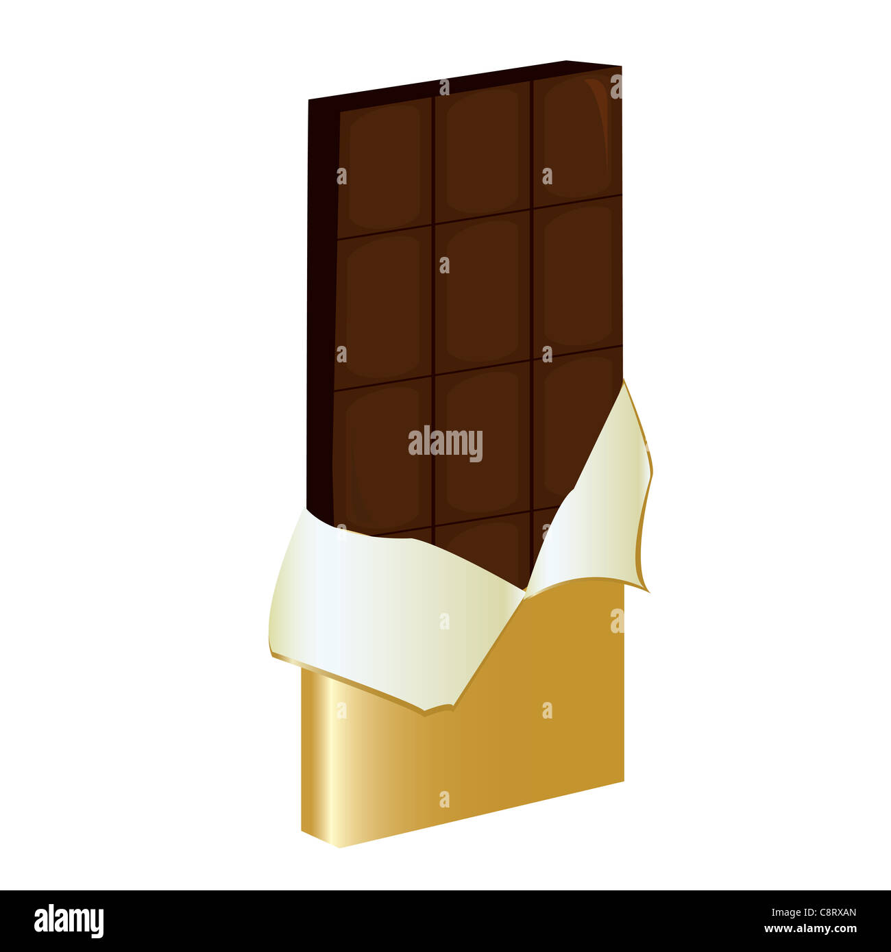 Gold bar in wrapper Cut Out Stock Images & Pictures Alamy