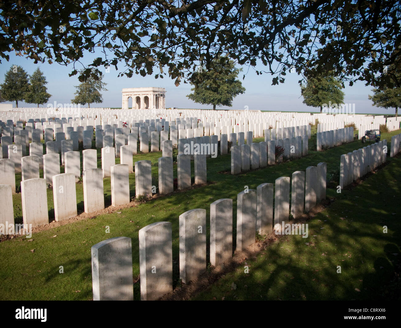 Cemetery at Flers-Courcelette, Picardy, Somme, France Stock Photo