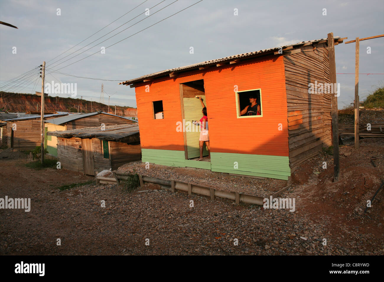life in a slum, colombia Stock Photo Alamy