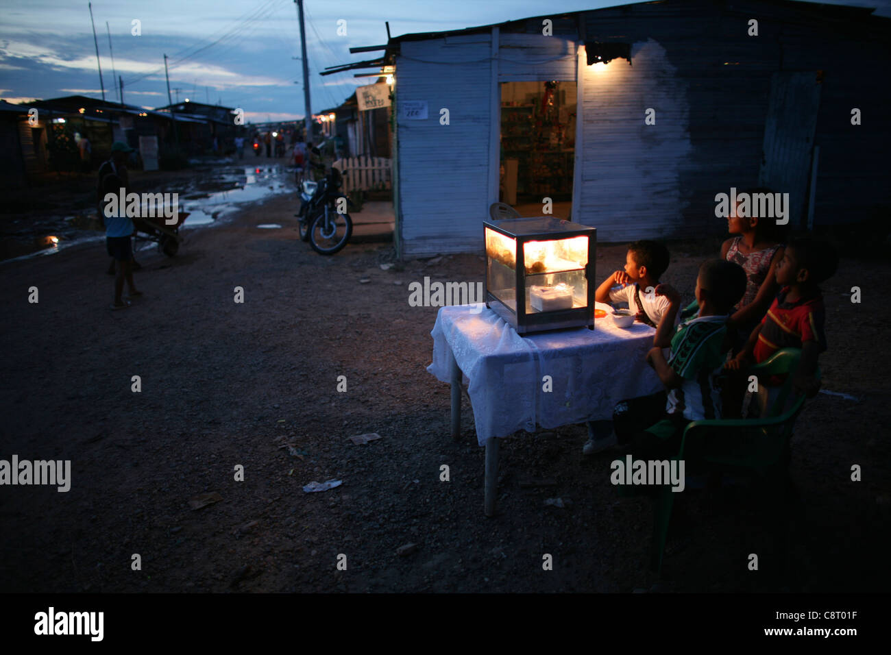 life in a slum, colombia Stock Photo Alamy