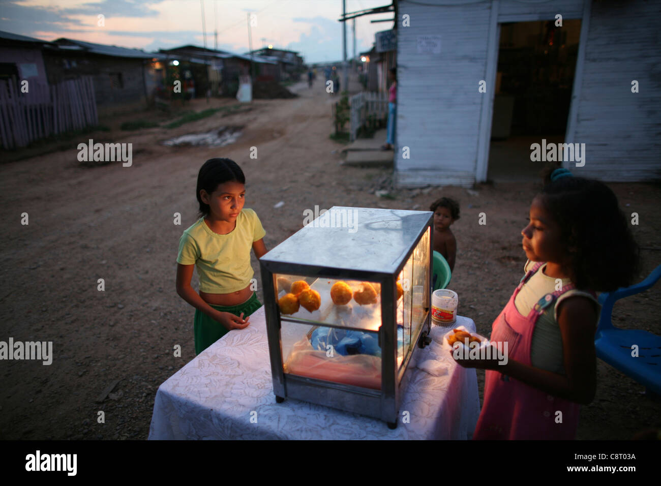 life in a slum, colombia Stock Photo Alamy