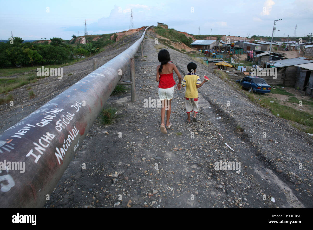 life in a slum, colombia Stock Photo Alamy