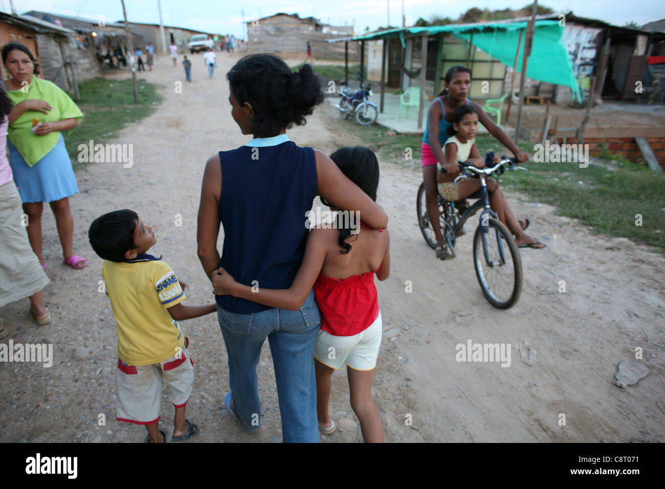 life in a slum, colombia Stock Photo Alamy