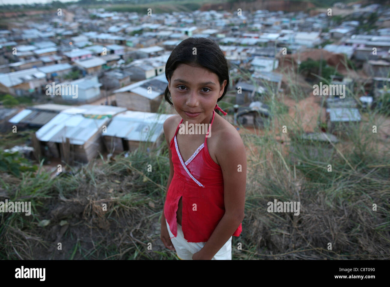 life in a slum, colombia Stock Photo Alamy